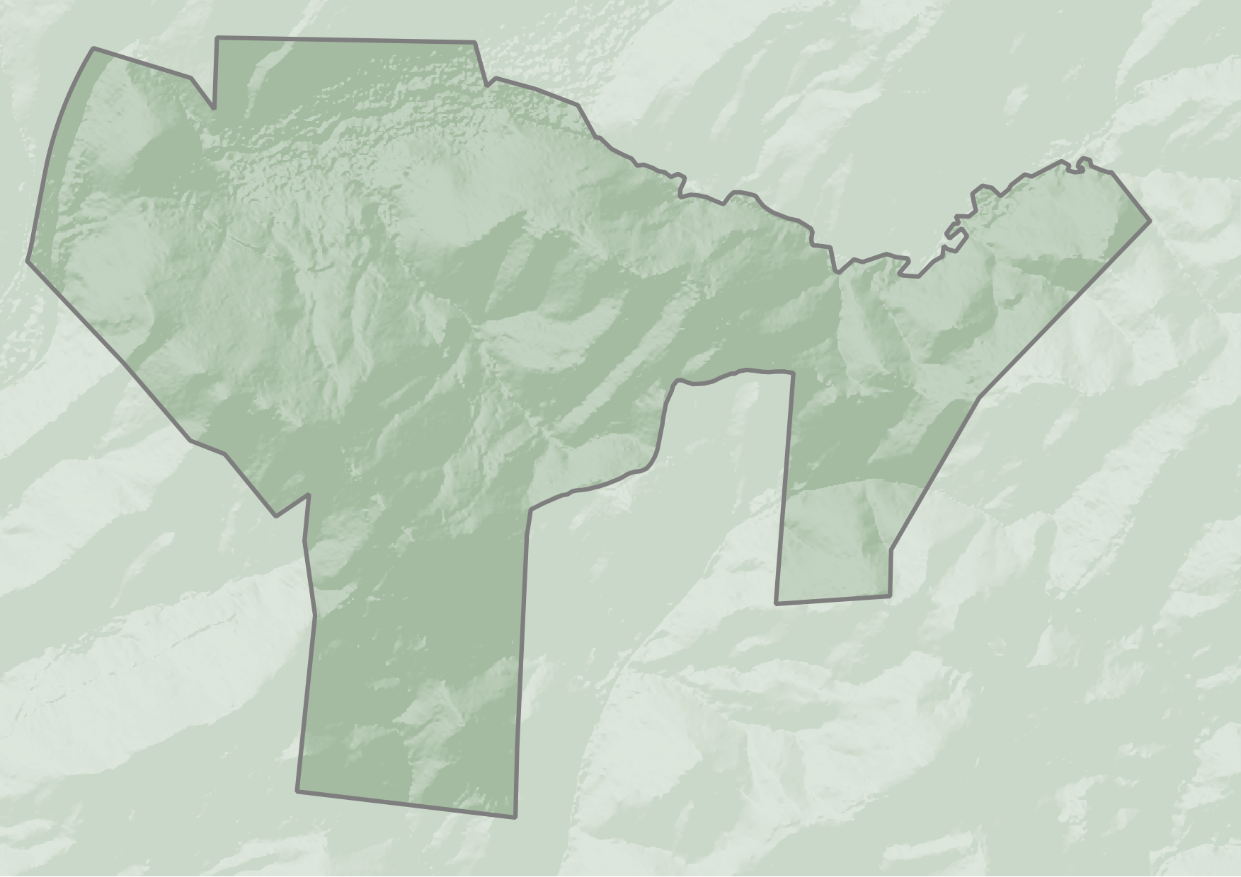 Cheek Creek overview map